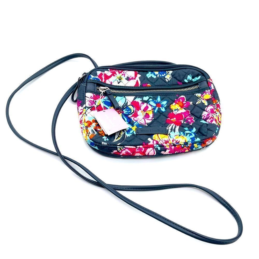 Vera Bradley Iconic RFID Little Crossbody, Signature Cotton